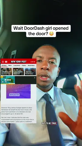 So the DoorDash girl did open the door? #viralvideo #trending #fypシ #foryoupage 