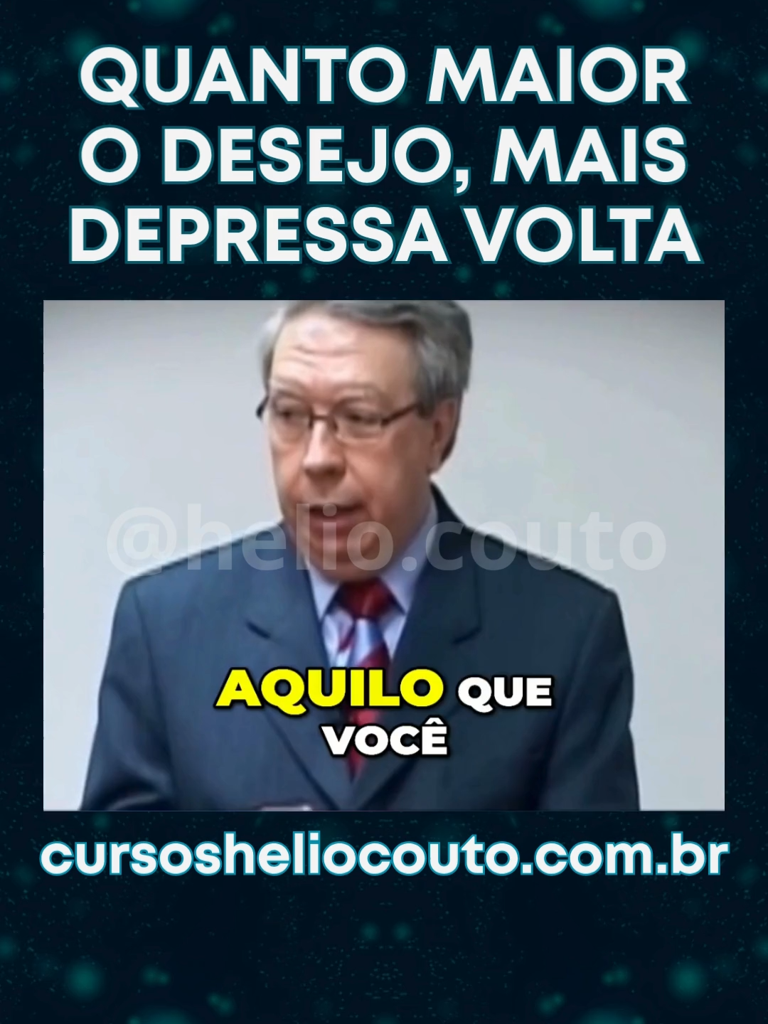Quanto maior o desejo, mais depressa volta. 🟣 A VIOLET FRIDAY COMEÇOU 🟣 Melhor opção para você que quer se aprofundar nos conteúdos do Professor Hélio Couto 📚 💎 Acesse cursosheliocouto.com.br no link da bio e clique no primeiro banner #heliocouto #fisicaquantica #mecanicaquantica #leidaatracao