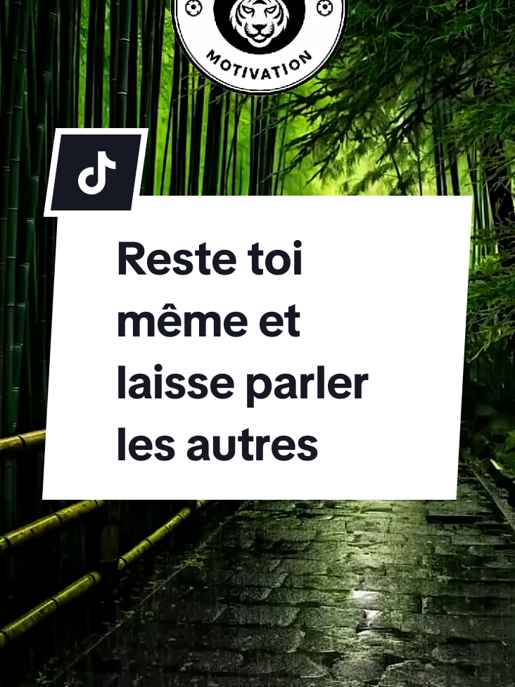 Reste toi même et laisse parler les autres #motivation #inspiration #restetoimeme #developpementpersonnel #france 
