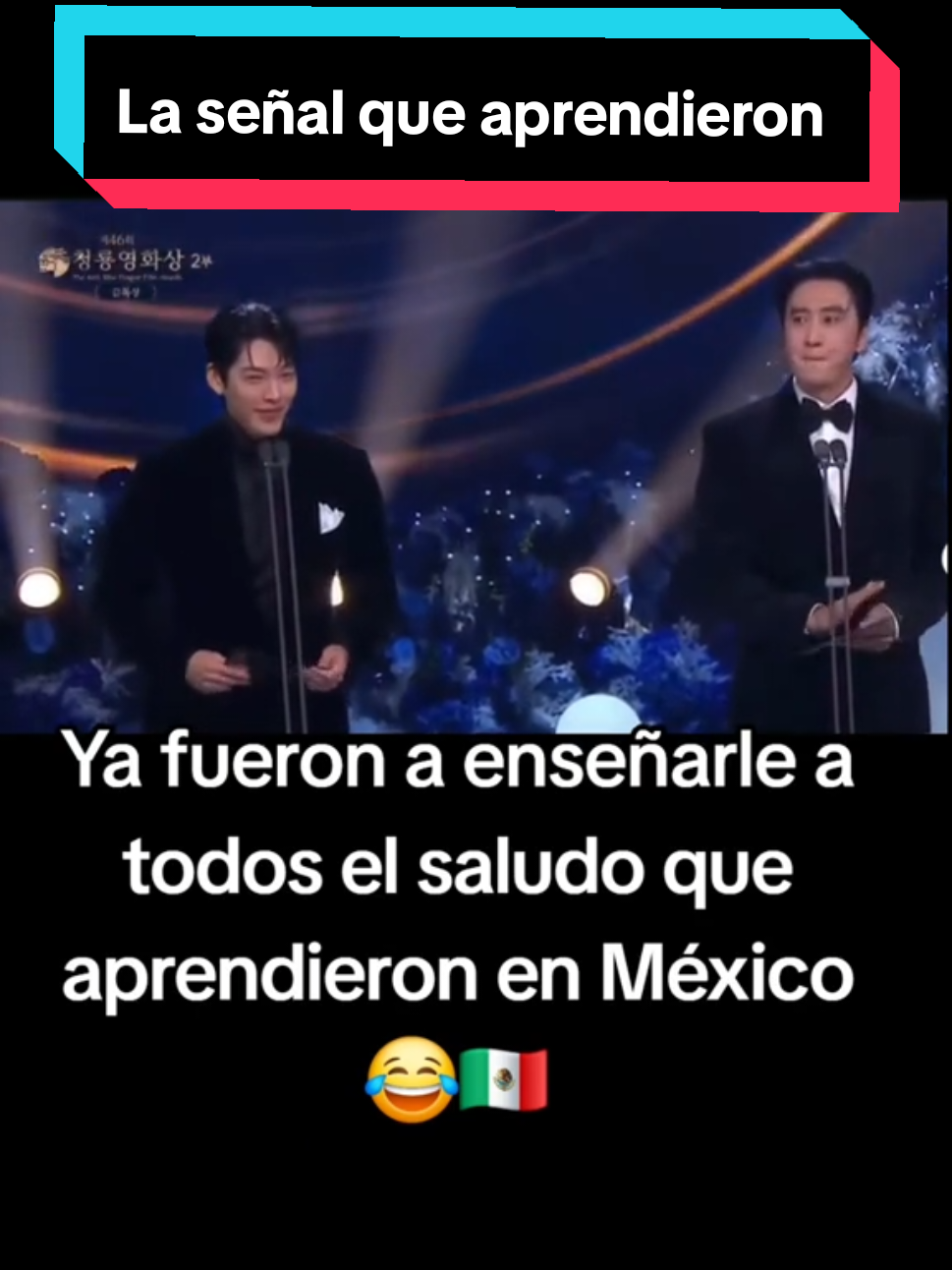 #LeeKwangSoo & #KimWooBin  como presentadores en #bluedragonfilmawards2025 #GBRBJoyPopsLaughPops #DoKyungSoo 