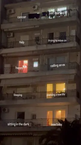 •κάθε παράθυρο κρύβει μια ζωή, ένας χτύπος καρδιάς, ένα μυστικό, μια στιγμή που κανείς άλλος δεν θα δει ποτέ. Άλλοι γελάνε, άλλοι σπάνε, άλλοι απλά προσπαθούν να βγάλουν άλλη μια νύχτα. Είναι παράξενο το πόσο κοντά είμαστε, και όμως πόσα λίγα γνωρίζουμε για τους κόσμους που λάμπουνε δίπλα μας. Πίσω από κάθε φως μια ιστορία, και ίσως, κάπου στο σκοτάδι, κάποιος νιώθει το ίδιο με εσένα. #fy #fyp #foryou #viral #mpesfypgamw 