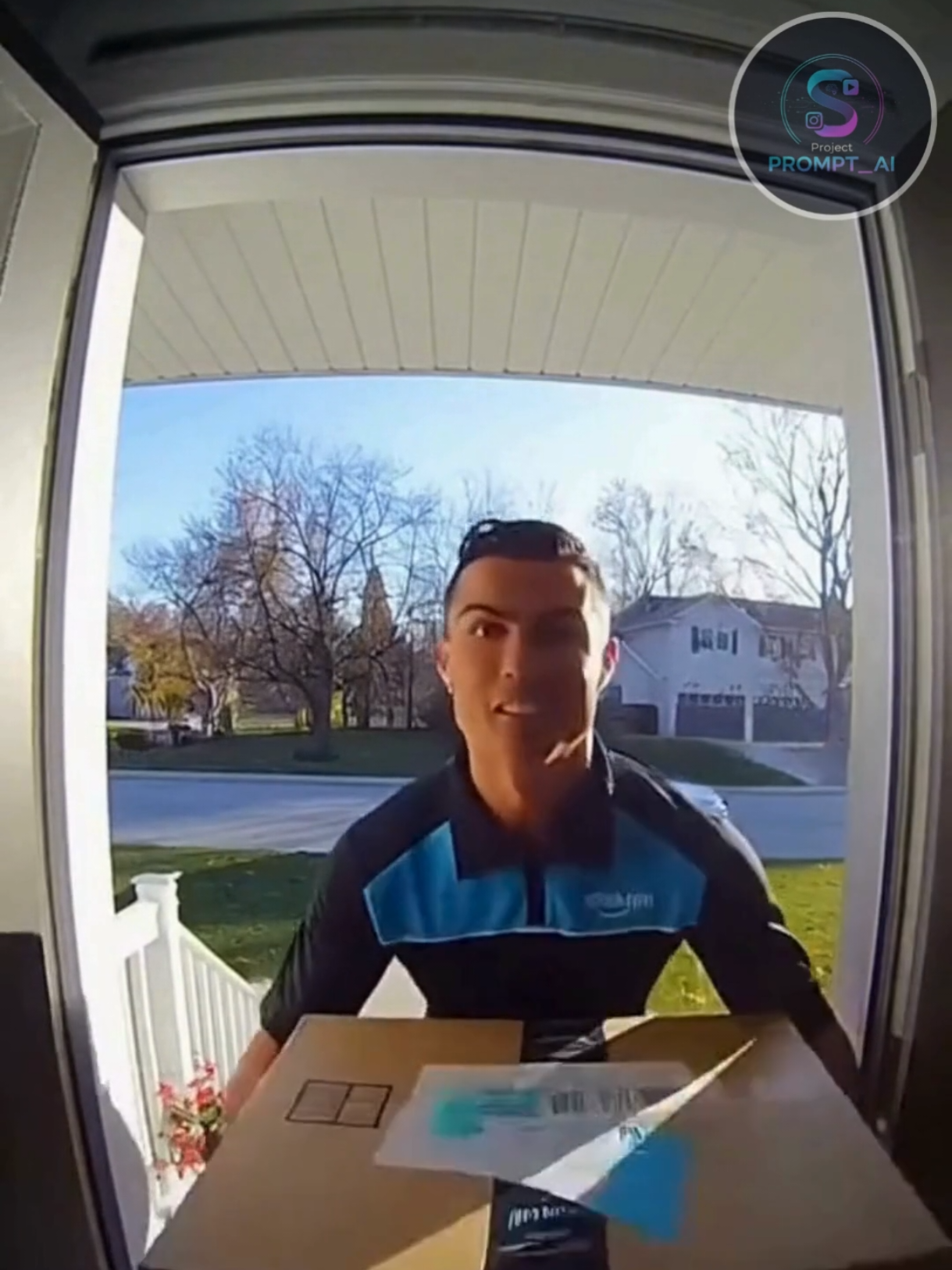 Cristiano Ronaldo me trae el pedido de Amazon 😎#IA #viral #fyp #cr7cristianoronaldo #Sora2 