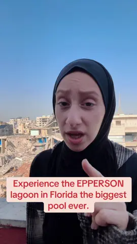 Experience the EPPERSON lagoon in Florida the biggest pool ever.#florida #fypシ゚ #viral #foryou #TravelTikTok 