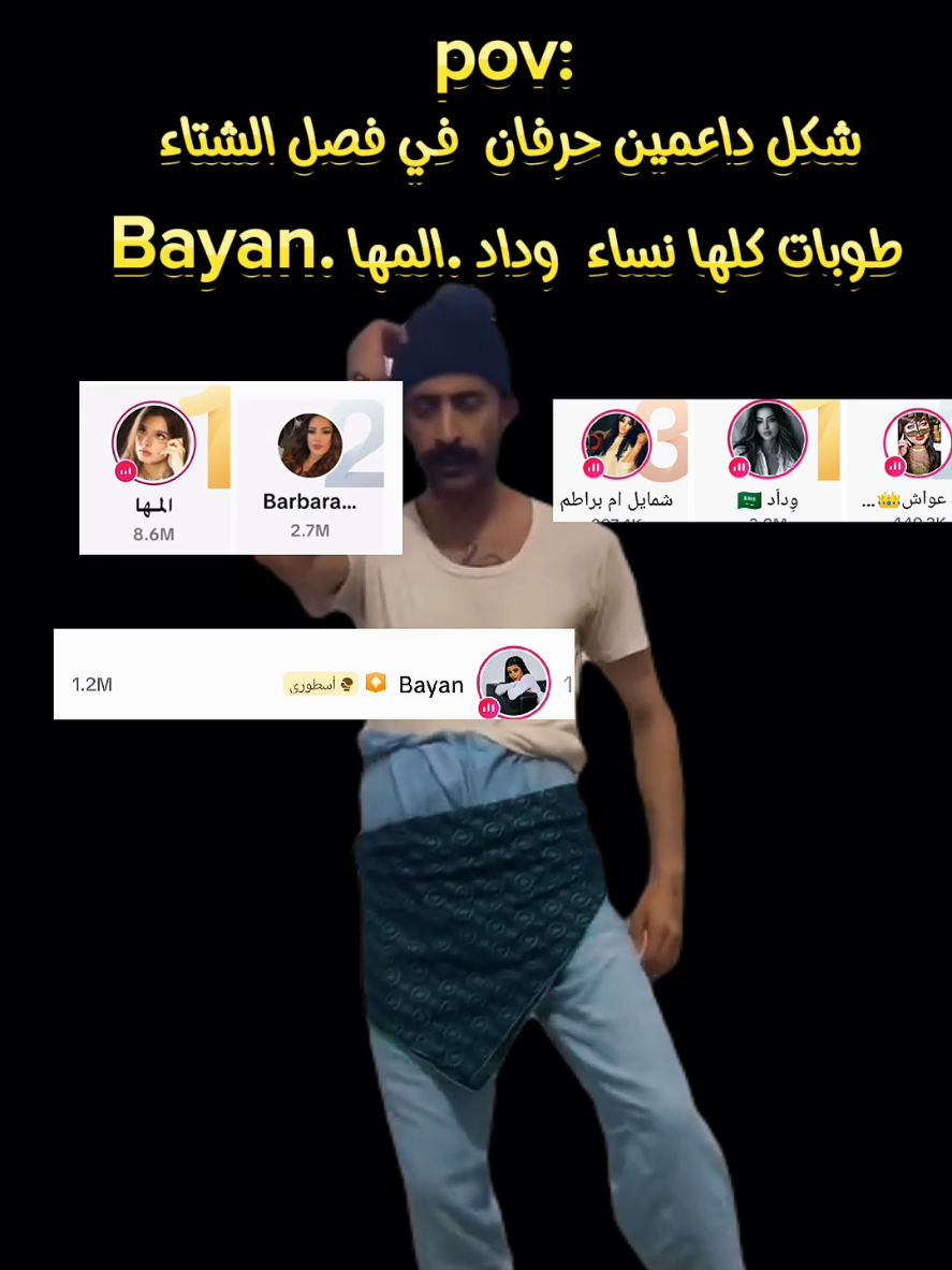شكل داعمين حرفان في شتاء وداد والمها و bayan #وداد #المها #bayan #G #bye 