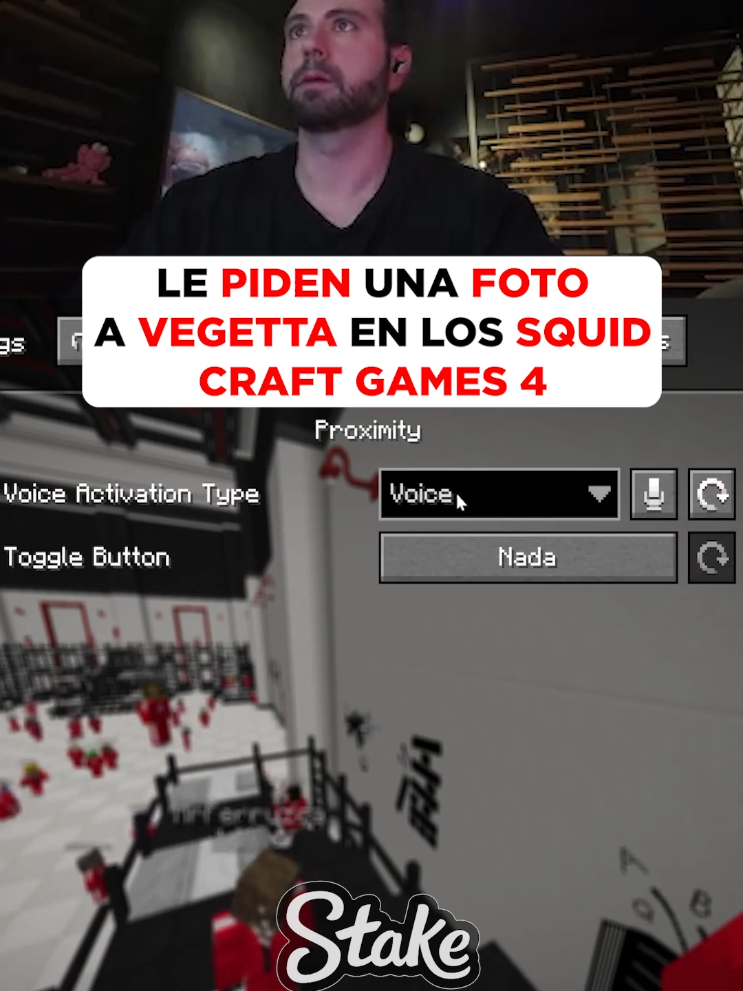LE PIDEN UNA FOTO A VEGETTA EN LOS SQUID CRAFT GAMES 4 #vegetta777 #auronplay #rubiusomg #Minecraft #españa #mexico #argentina #twitch #squidgame #kick