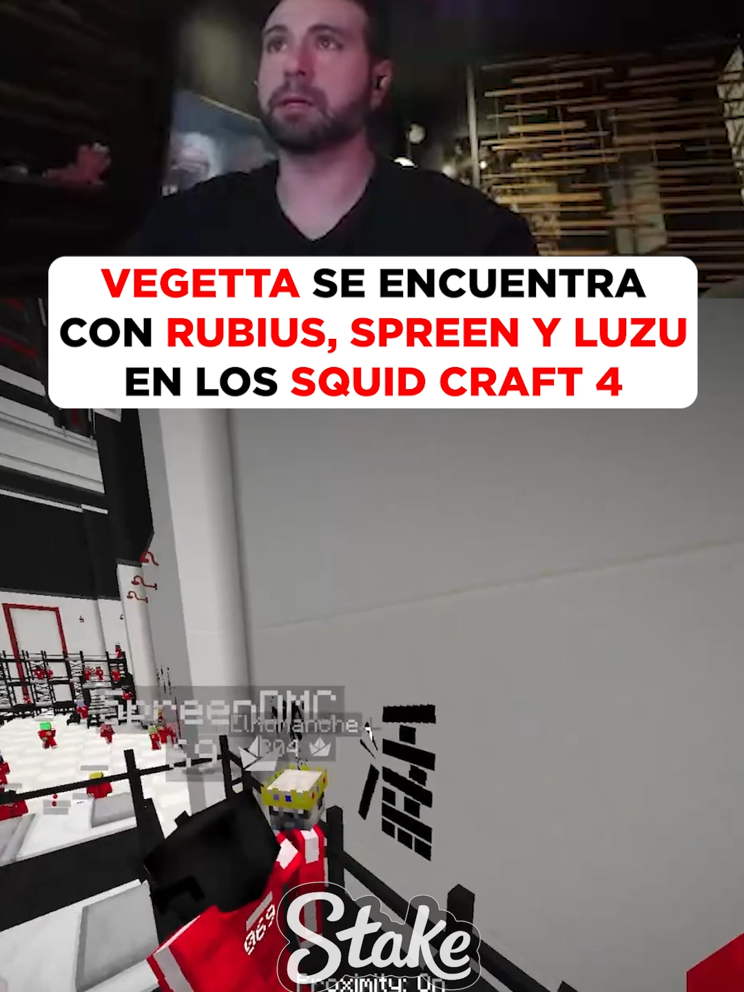 VEGETTA SE ENCUENTRA CON RUBIUS, SPREEN Y LUZU EN LOS SQUID CRAFT GAMES 4 #vegetta777 #rubiusomg #rubius #spreen #luzu #españa #mexico #Minecraft #argentina #twitch #squidgame #kick