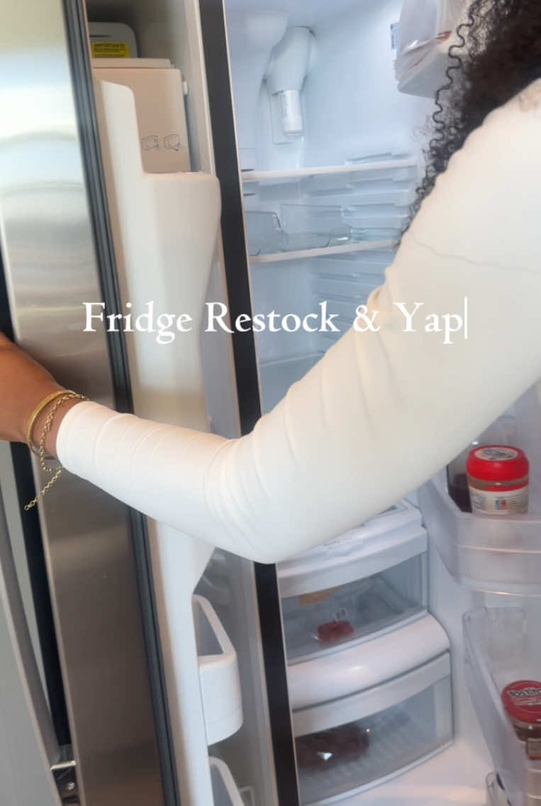 Back with another fridge restock!!!& I actually used the air fryer last week. Big girl moves 🤌🏾🤌🏾🤣🤣 Groceries: @Suja Organic @ClearlyCanadian @simplypop @Bolthouse Farms @Once Upon a Farm @Pillars Yogurt @siggisdairy @Too Good and Co @MUSH Overnight Oats @Icelandic Glacial @Eternal Water @Tillamook @Gutzy Organic | Gut Healthy @popchips @HeftyBrands  #yap #girlythings #fyp