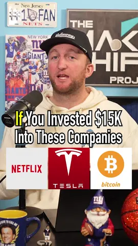 How Much Money You’d Have If You Invested 15 Years Ago! #fyp #tesla #netflix #invest #bitcoin 