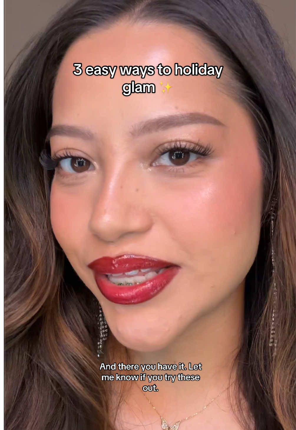 Save this for holiday inspo! 💕 @Iconic London glaze crayon @Rare Beauty highlighter @ColourPop Cosmetics lip liner @makeupforever artists color pencil @NYX Professional Makeup lip oil #makeuptutorial #holidaymakeup #easymakeup #simplemakeup #makeupforbeginners 