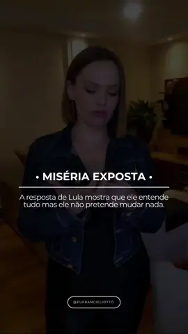 Enquanto o povo permanece na miséria, sem dignidade e o mundo inteiro vê, esse indivíduo fica fazendo comentários idiotas.