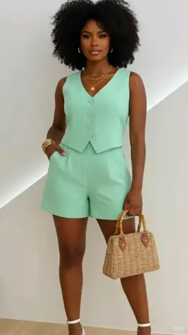 Conjunto de alfaiataria tendência 2026 — shorts e colete perfeitos para quem ama um look elegante, moderno e fresquinho para o verão. O caimento acima do joelho deixa a peça super feminina, enquanto o colete traz aquele toque sofisticado que transforma qualquer produção. Ideal para ocasiões casuais, passeios, trabalho e looks arrumadinhos sem esforço. Tecido em poliéster de alta qualidade, confortável e impecável no corpo. Uma escolha chique, versátil e atemporal para quem ama estar estilosa todos os dias! #AlfaiatariaFeminina #LookChic2026 #ConjuntoElegante #TendênciaVerão #tiktokshop 