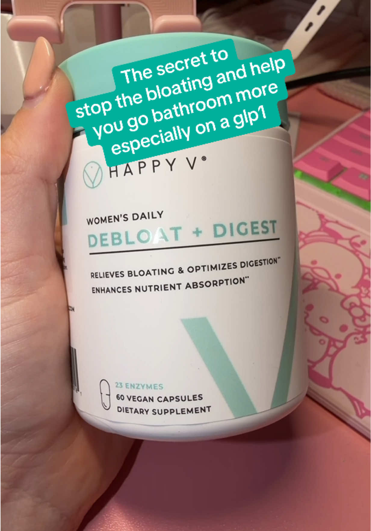 A lifesaver especially being on zepbound glp1 #glp1 #debloat #happyv #digestivehealth #zepboundjourney 