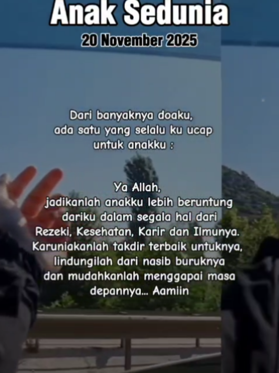 assalamualaikum selamat hari Anak sedunia kamis 20 November 2025