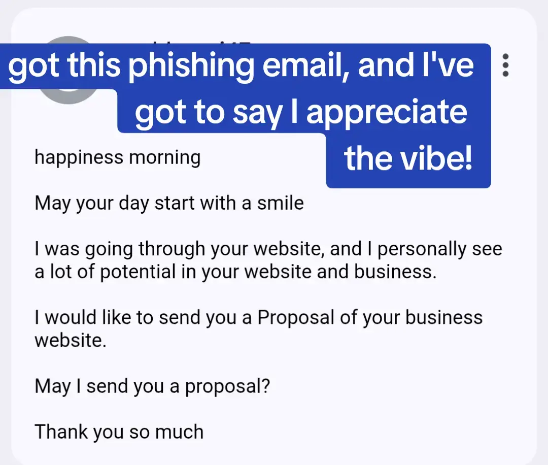 #phishing #happy #scam 