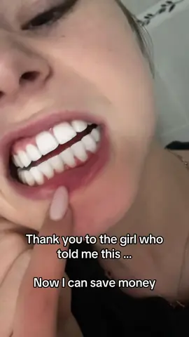 Save money hack #fyp #whiteningstrips #whiteteethhack #dentalcare #glowupforreal 