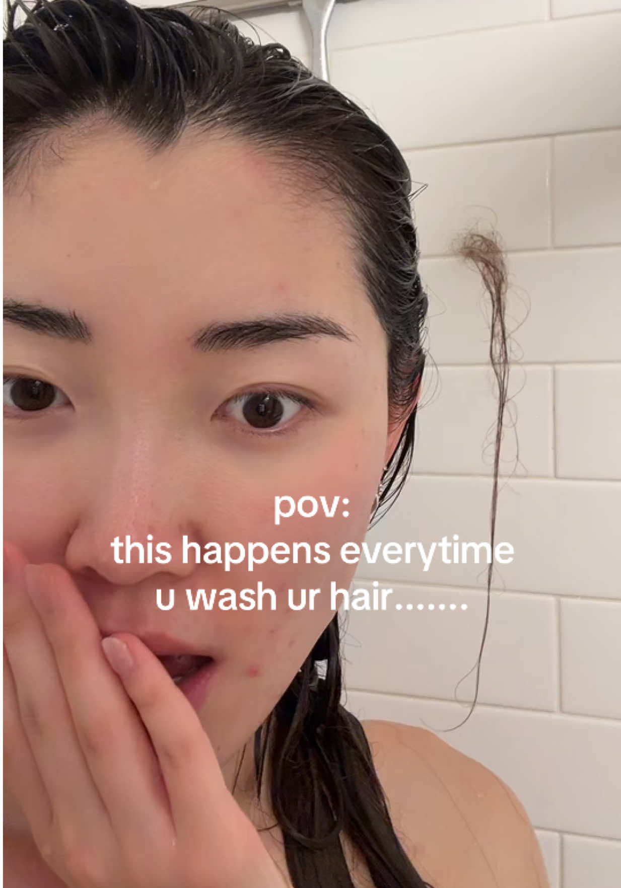 hair shedding season... am i right ladies.... 🥲🤷‍♀️✨🫥 #hairloss #haircareroutine #healthyhair #showeroutine 