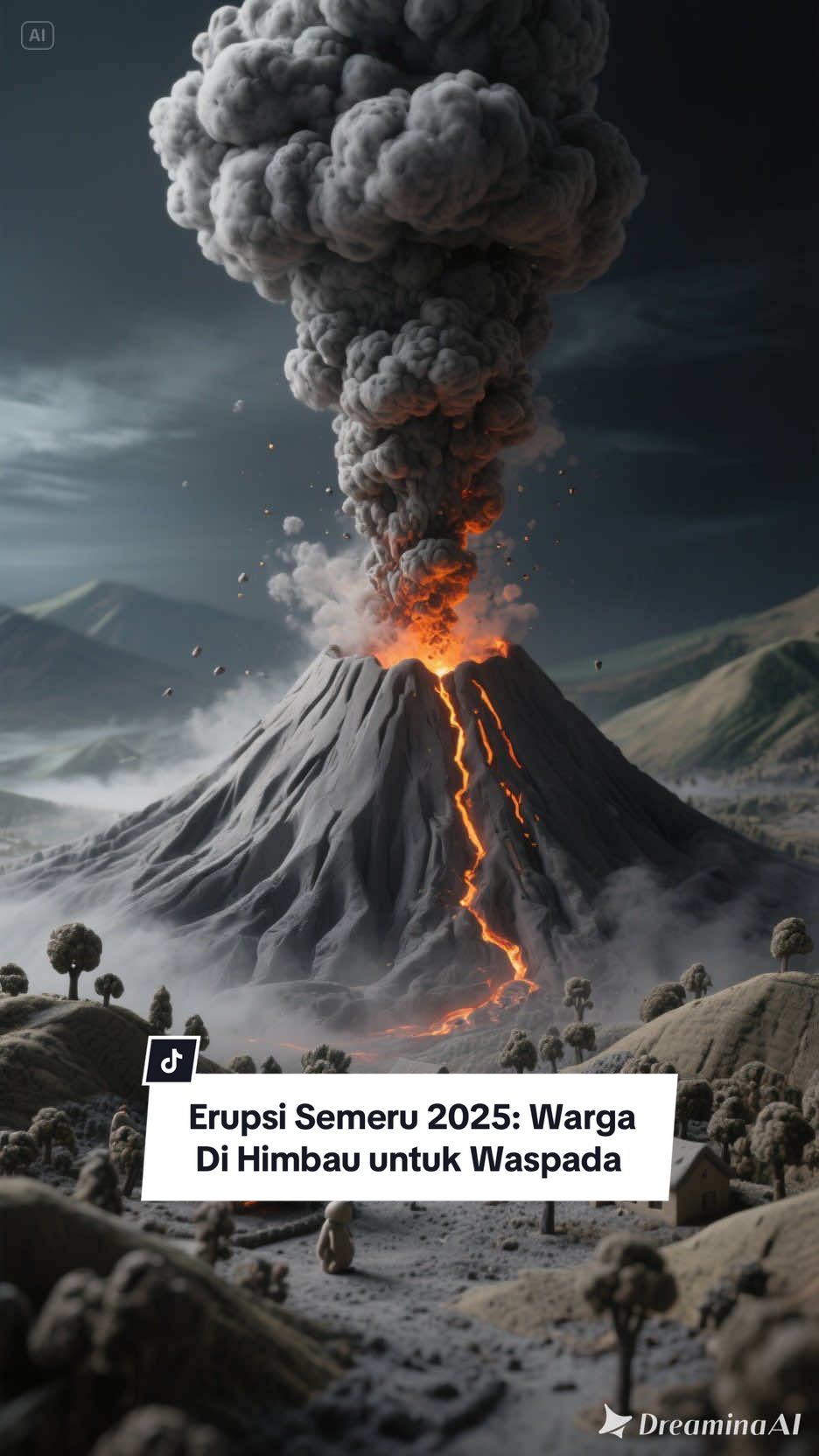 Pada 19 November 2025, Gunung Semeru kembali mengalami erupsi. Kolom abu terpantau naik hingga lebih dari 2.000 meter, dan awan panas guguran mencapai jarak sekitar 13 kilometer dari puncak. Abu vulkanik bergerak ke wilayah utara dan barat laut, sehingga warga di jalur abu dianjurkan memakai masker, kacamata pelindung, dan tetap berada di dalam rumah bila memungkinkan. Status Semeru saat ini berada pada Level II – Waspada, sesuai laporan PVMBG. Masyarakat diimbau untuk menghindari area berbahaya, terutama radius 8 km dari Besuk Kobokan dan 2,5 km dari kawah, demi keselamatan bersama. Mari kita doakan agar seluruh warga di sekitar Semeru tetap selamat, kuat, dan proses evakuasi—jika diperlukan—berjalan lancar. ⸻ ⚠️ Disclaimer Video ini dibuat menggunakan teknologi AI hanya untuk memberikan informasi dan edukasi, bukan untuk menakut-nakuti atau menimbulkan kepanikan. Kami mohon maaf jika terdapat kekurangan atau kesalahan informasi, dan selalu rujuk laporan resmi PVMBG dan BNPB untuk update terbaru. #eruption #erupsisemeru #fyppppppppppppppppppppppp 