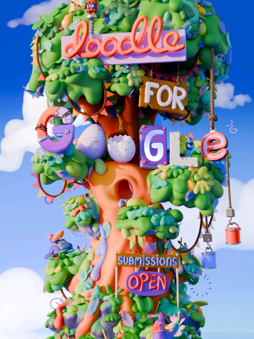 The #DoodleForGoogle student art contest is now open! This year’s theme is “My superpower is…” We’re inviting U.S. K-12 students to celebrate their unique strengths and express them through original art — for a chance to display their artwork on Google’s homepage and win college scholarships and tech packages for their school. Visit doodle4google.com to learn more. Artwork by @YONK 