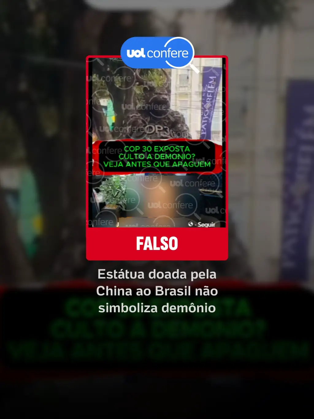 Um presente dado pela China ao Brasil por ocasião da COP30, realizada em Belém, causou reação de parte dos evangélicos. ➡️ A obra Espírito Guardião Dragão Onça foi dada pela China. Trata-se de uma criatura com chifres e dentes pontudos, abraçando um globo terrestre em que está escrito COP30. ➡️ Feita pela artista Huang Jian, a obra é uma mistura de dragão (simbolizando a China) e onça-pintada (simbolizando o Brasil). O dragão onça é um guardião da floresta tropical.  #UOL #Notícias #Cop30 #China #Brasil  