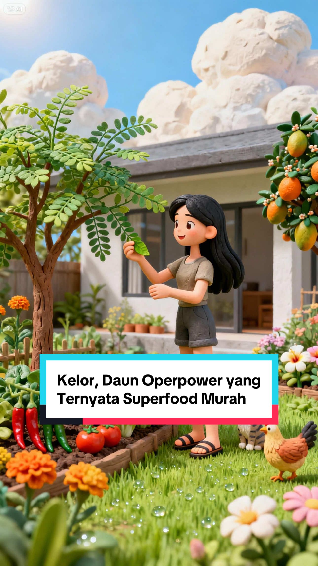 Kelor, tanaman kecil yang dianggap biasa… padahal gizinya lebih tinggi dari banyak lauk mahal. Kenapa negara subur kayak Indonesia masih punya stunting tinggi, sementara kelor tumbuh liar di mana-mana? AI generated by @CAPCUT  #CapCutAILAB #RoadToAILAB #capcutpioneer #capcutgenai #capcut
