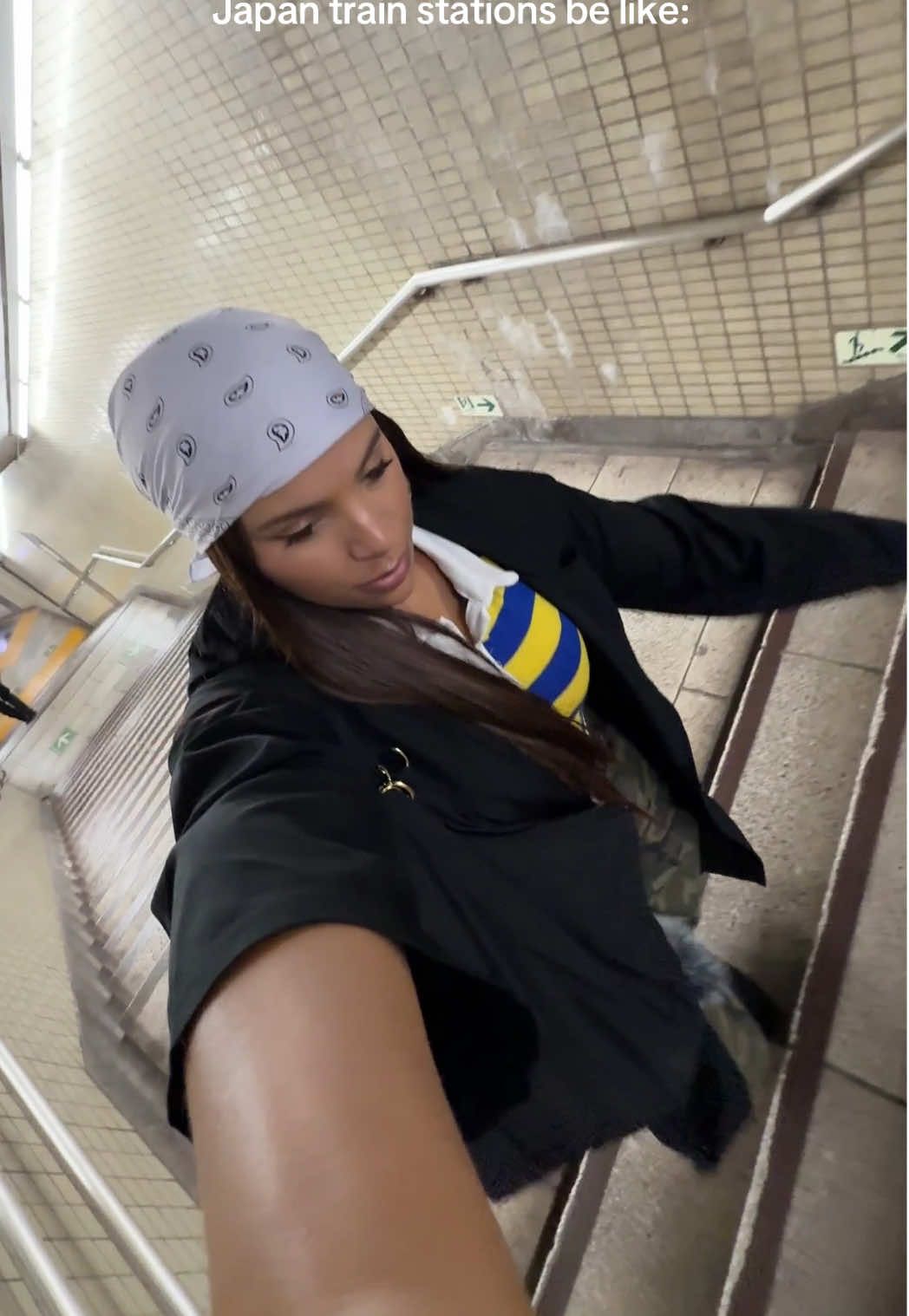 The Tokyo metro stairs will make up 70% of your steps per day in Japan #tokyo #japan 