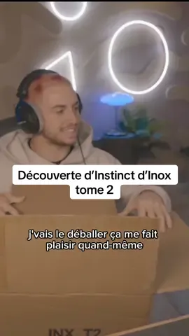 Inox m’a envoyé le tome 2 d’Instinct ❤️🤝 #michou #inoxtag #instinct #manga #opening 