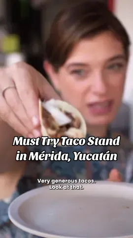 If you ever find yourself in Mérida, word on the street is you can get a great taco at Wayan'e! See what else I ate in Mérida in the full episode, now on my YouTube channel. #PatisMexicanTable #meridayucatan🇲🇽 #mexicanfood #tacos 
