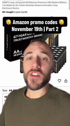 This is part 2 of my Amazon promo codes for November 19th. All items with codes attached are listed at the link in my bio. Happy shopping!  #amazon #amazonpromocodes #amazonprime #amazonfinds #amazonmusthaves 