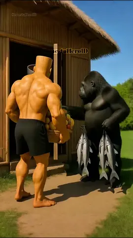 “TungTung Dibuang ke Hutan… karena dapat Kutukan 😱🔥” #anomali #tungtungtungsahur #balerinacappuchina #brainrot #gorilla 