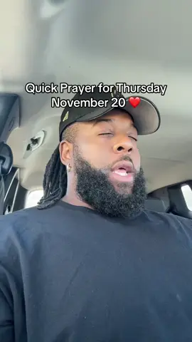 ❤️ Please share this prayer. Quick prayer for Thursday November 20. Say AMEN. #christiantiktok #god #jesus #trustgod #faith 