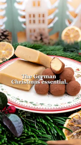 Here are the three classic ways we make it in Germany, plus two variations you always see during Christmas time: --- ✨ Classic German Marzipan (Rohmasse) 150 g blanched almonds (1 heaping cup) 150 g powdered sugar (1 heaping cup) 1–2 tbsp water A few drops almond extract (optional) → Blend almonds, mix with sugar, add water slowly, knead until smooth. --- ✨ Edelmarzipan (premium, less sweet) 150 g blanched almonds (1 heaping cup) 100 g powdered sugar (2/3 cup) → Same method — richer almond flavor. --- ✨ Honey Marzipan (Honigmarzipan) 150 g blanched almonds (1 heaping cup) 80–100 g honey (1/4–1/3 cup) → Warm honey slightly, mix & knead. Add more almonds if sticky. --- ✨ Chocolate-Covered Marzipan Marzipan of choice 100–150 g dark chocolate (3.5–5 oz) → Shape marzipan, dip in melted chocolate, let set on parchment. --- ✨ Marzipan Potatoes (Marzipankartoffeln) Marzipan of choice 1–2 tbsp cocoa powder → Roll small balls, coat in cocoa. Done.🌰✨ #germanchristmas #germanfood #christmasre#marzipan 