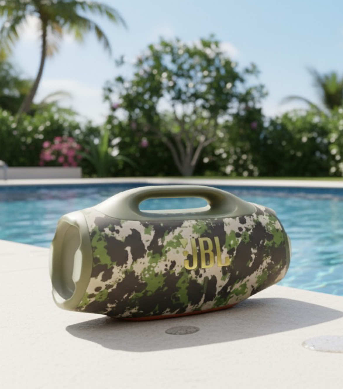 Leve a Boombox 4 Camuflada para qualquer missão! Robusta, com visual militar e som de impacto — perfeita para aventuras ou encontros ao ar livre. #boombox4 #jbl #vemconferir #eletronicafritz 