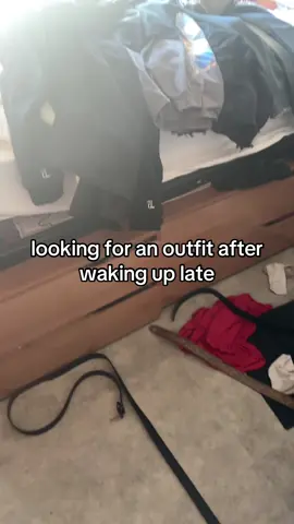 bed n floor all trashed up 😭 #fashion #fashioncreator #college #grwm #relatable 