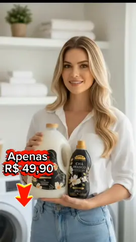 Kit Coala Laundry Chá Branco - 1 Lava Roupas 3L 1Amaciante 1L #natal 