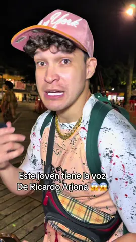 Este joven tiene la voz de Ricardo Arjona 😱😱 #fyp #parati #viral #amor 