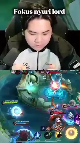 terlalu fokus si luke wkwk#WinWithMLBB #MLBB 