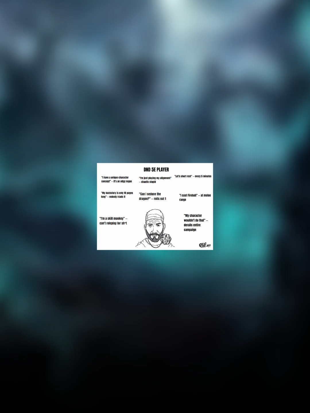 I forgot to mention it in the vid but name tags are basically written consent in terms of letting things know your name #dnd5e #fyp #funny #fryingbabymeme #imcrineeee😭😭🤦🏽‍♀️