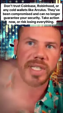 Don’t trust Coinbase, Robinhood, or any cold wallets like Arculus. They’ve been compromised and can no longer guarantee your security. Take action now, or risk losing everything.#web3 #goviral #cryptoinvesting #xrpupdate #cryptoinvesting 