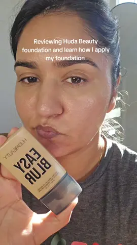 this foundation has become part of my routine and for a good reason too @Huda Beauty  #foundationreview #foundationapplication #makeuprecomendation #makeuptok #BeautyTok  [trying out new founding, reviewing new makeup, brown girl friendly, beautycontent] 