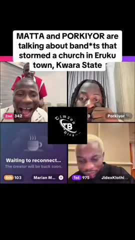 MATTA and PORKIYOR are talking about band*ts that stormed a church in Eruku town, Kwara State #mattazelle #porkiyor #jidex #marianmode @1 MATTA @Porkiyor🦍 @JidexKlothing👕👕 