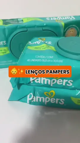 👶✨ Mãe que ama praticidade: esse é o lenço que NÃO pode faltar na sua rotina! Lenços Umedecidos Pampers 192 unidades #pampers #lencosumedecidos #kitpampers