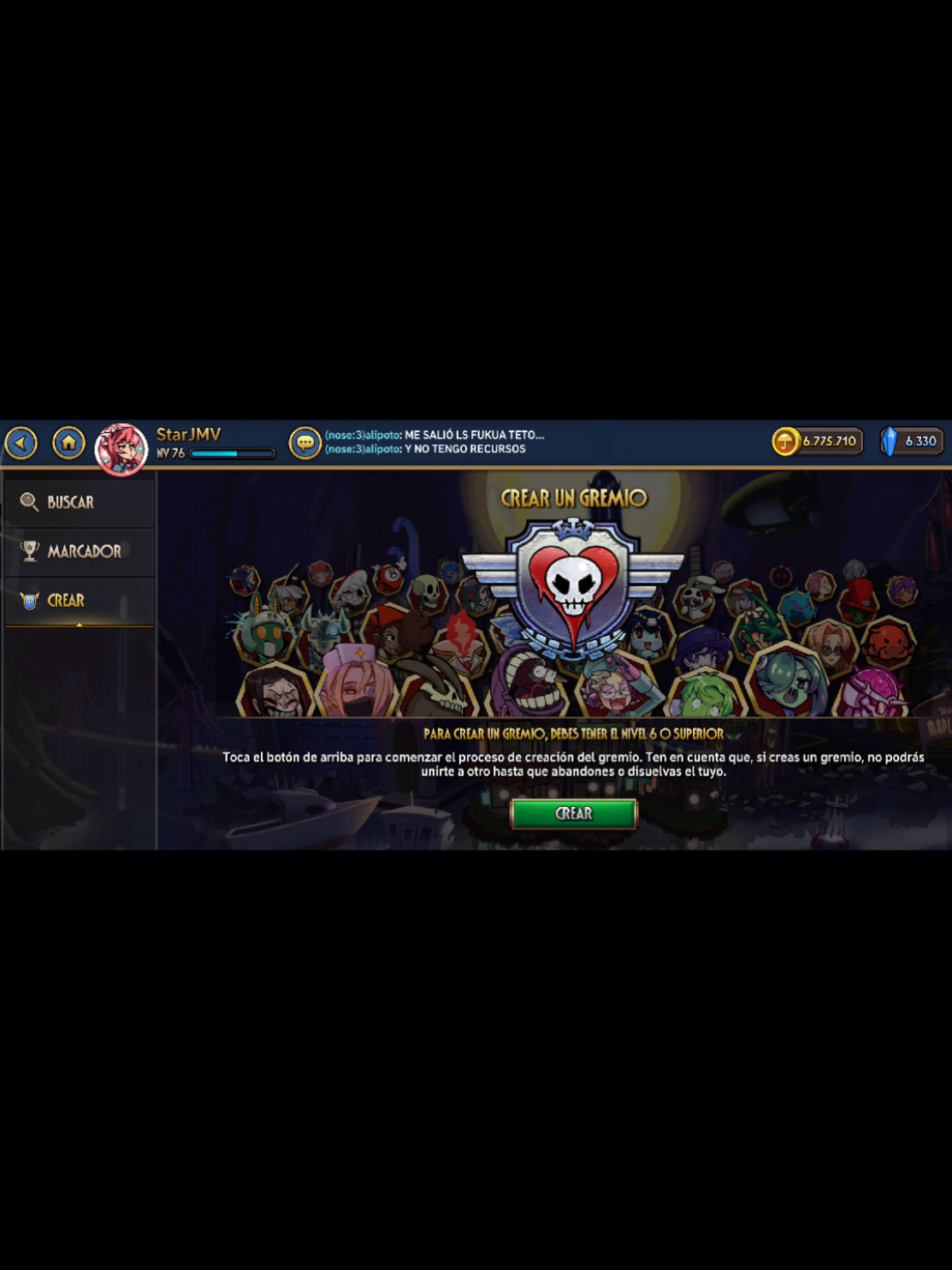 Un vídeo corto pero informativo para ver un poco sobre la nueva actualización de Skullgirls Que hermoso es ver porfin los gremios después de casi 9 años jugando #games #skullgirls #skullgirlsmobile #fyp #fyp 