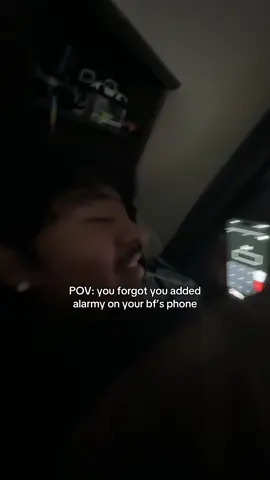 @Alarmy at least he’s awake now 😭 #fy #fypシ #couple #funny #couplestiktok 