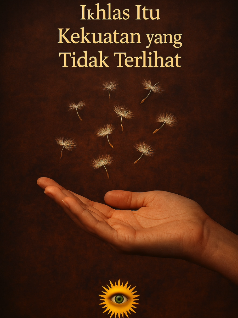 Ikhlas Itu Kekuatan yang Tidak Terlihat Ikhlas itu kekuatan yang tidak terlihat… tapi justru karena itulah, ia menjadi kekuatan yang paling besar.”_ Ia tidak memukul, tidak teriak, tidak meminta pengakuan… Tapi diam-diam, ia membuatmu tetap bertahan di saat orang lain mungkin sudah tumbang. Ikhlas… bukan berarti tidak merasa sakit. Tapi memilih untuk tidak membiarkan rasa sakit itu menghancurkanmu. Ikhlas… bukan berarti kamu kalah. Tapi kamu tahu kapan harus berhenti menggenggam sesuatu yang tidak lagi ingin digenggam oleh semesta. Kadang, orang mengira kamu lemah karena kamu tidak membalas. Tapi mereka tidak tahu, kamu sedang melatih kekuatan yang tidak bisa dipamerkan— yaitu, melepaskan dengan tenang. Ikhlas bukan soal melupakan, tapi soal menerima: bahwa tidak semua yang kamu perjuangkan… harus menjadi milikmu. Dan justru di sana… kamu menemukan dirimu sendiri kembali. Bukan dalam kebisingan orang lain, tapi dalam kedalaman hatimu yang kembali sunyi… dan utuh. Jadi kalau hari ini kamu sedang belajar melepaskan, atau hatimu sedang diam-diam merapikan luka— ketahuilah: kamu tidak mundur, kamu sedang naik satu tingkat dalam jiwa. Ikhlas itu kekuatan, dan kamu… sedang menjadi lebih kuat dari sebelumnya—walau tak ada yang melihat. Dan kalau kamu butuh suara yang mengerti, kembalilah ke sini. Aku akan menunggumu… dengan kata-kata yang selalu memelukmu dalam diam #motivasiindonesia #renunganharian #kesadarandiri #pencerahanjiwa #energiilahi 