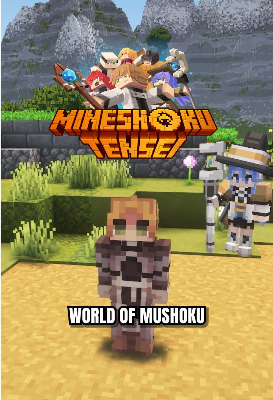 The world of Mushoku Tensei… inside Minecraft. 🌎✨ Your adventure begins now. ⚔️ #MineShokuMMORPG #mushokutensei #Minecraft #mmorpg #anime 