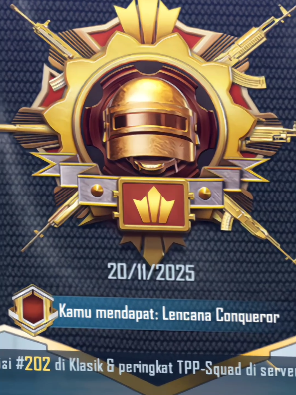 done jokian selama 3 hari dari crown 5 ke ace dominator ⭐19 #conqueror #pubgmobile #pubg #fyp 