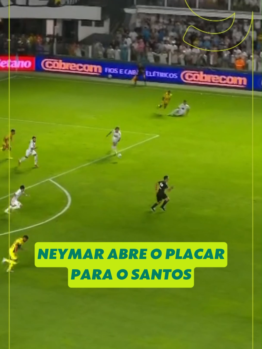 GOL DO SANTOS! Neymar recebeu a bola sozinho, cara a cara com o goleiro e não desperdiçou #Futebol #Brasileirão #Santos #Mirassol