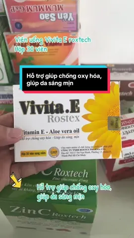 Viên uống Vivita E roxtech Hộp 30 viên  Hỗ trợ giúp chống oxy hóa,  giúp da sáng mịn #ecophaco #vivitae #vitamine #depda 