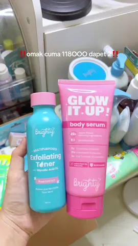 #tonerbadan #exfoliatingtoner  #toneuplotion #lotiontoneup #mencerahkankulit 