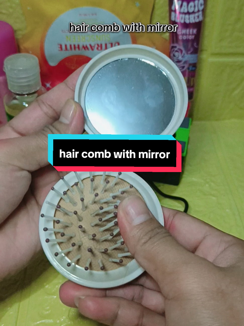 #folding #comb #mirror #haircomb #fyppppppppppppppppppppppp 